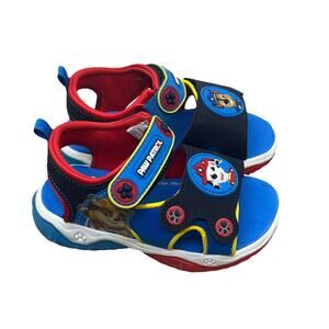 Paw Patrol Toddler Boys Size 8 Light-up Sandal Shoes Hook & Loop Closure. {LL}.